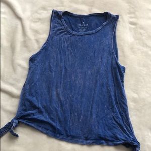 Faded Blue Tie Tank Top
